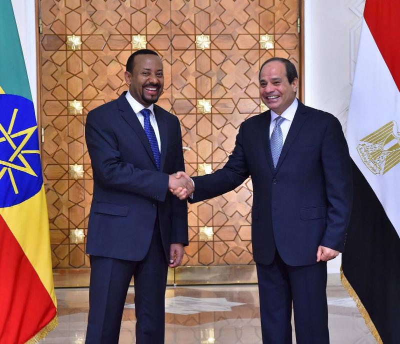 السيسي يبحث مع رئيس وزراء إثيوبيا أزمة السودان وسد النهضة