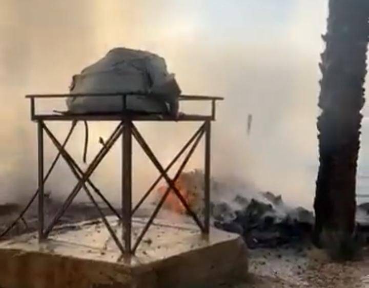بالفيديو- حريق يلتهم خيم النازحين في بحنين - المنية