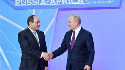 بوتين يلتقي السيسي: مشروع محطة الضبعة للطاقة النووية قائم