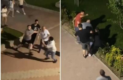 بالفيديو- إعتداء جماعي بالضرب المبرح على فتى يمني في اسطنبول