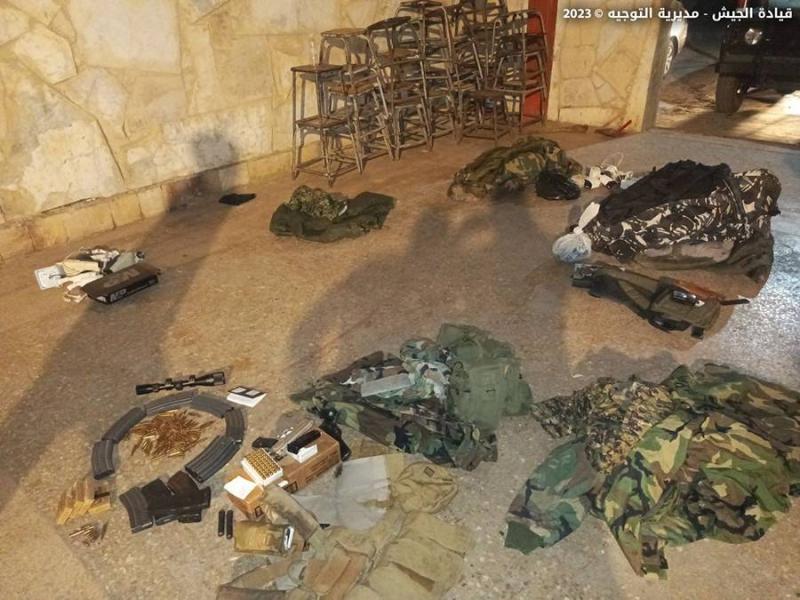 مداهمة للجيش اللبناني في بعلبك: ضبط أسلحة وذخائر ومخدرات