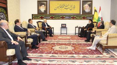 نصرالله يبحث مع وفد ايراني مستجدات الاوضاع في لبنان وفلسطين