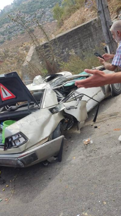 5 قتلى بينهم أطفال في حادث سير مروع على أوتوستراد القلمون
