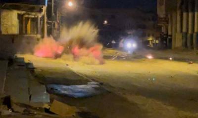 القوات الإسرائيلية تفجّر مقر حركة فتح في مخيم بلاطة في نابلس
