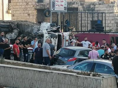 انقلاب شاحنة في عاليه.. ولا صواريخ