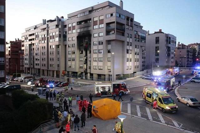 إصابة 13 شخصًا بانفجار غاز في مدينة إسبانية