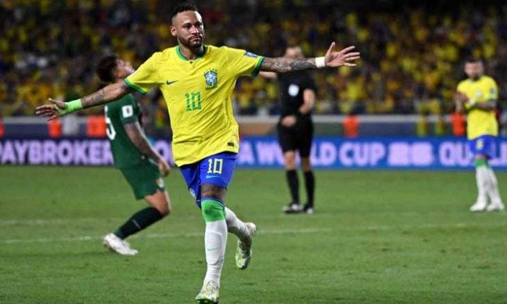 البرازيل تسحق بوليفيا 5-1 في ظهور تاريخي لنيمار