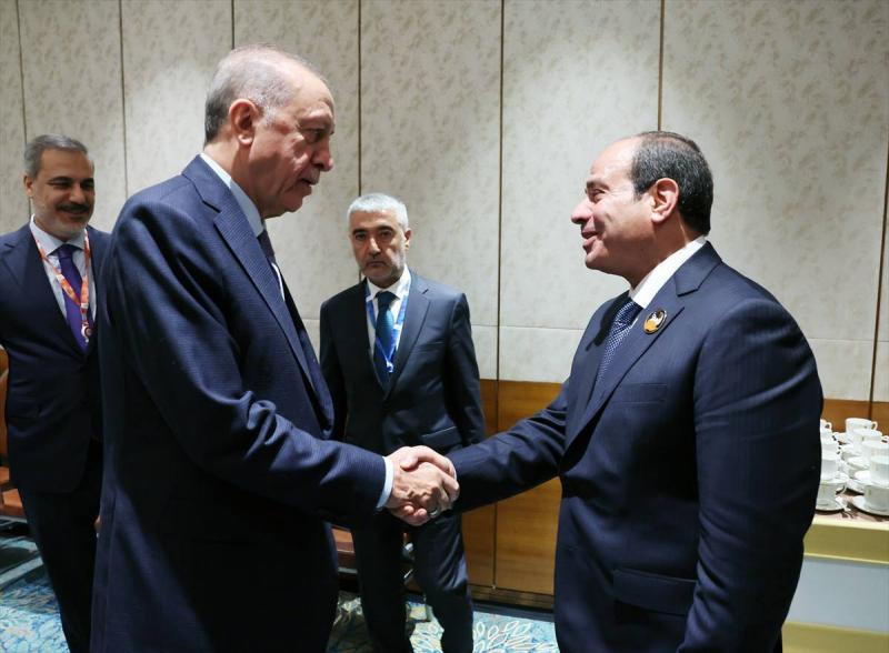 أردوغان والسيسي ناقشا التعاون في قطاع الطاقة على هامش قمة مجموعة العشرين