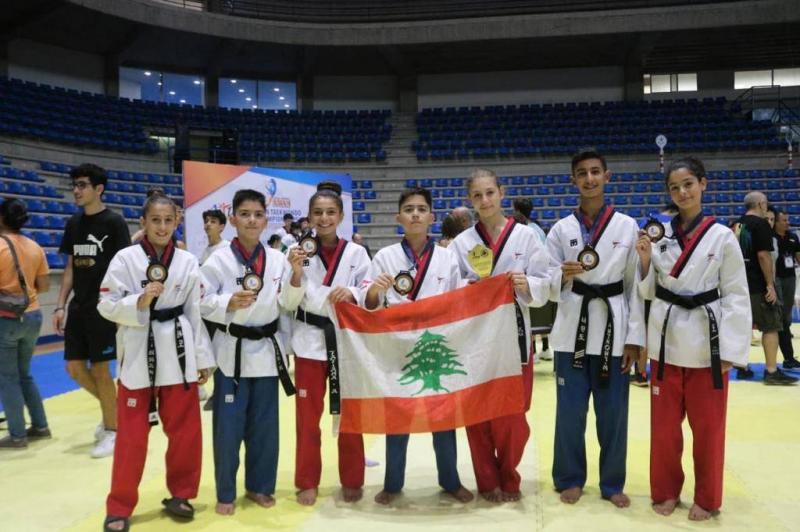 لبنان يواصل حصد الميداليات في بطولة اسيا للتايكواندو