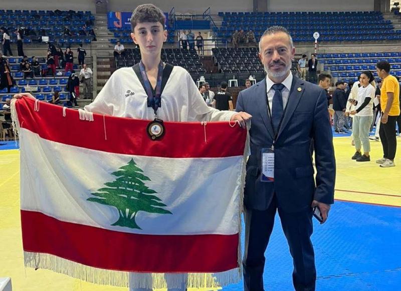 تايكواندو: ميدالية رابعة للبنان عبر اللاعب كيفن صوّان