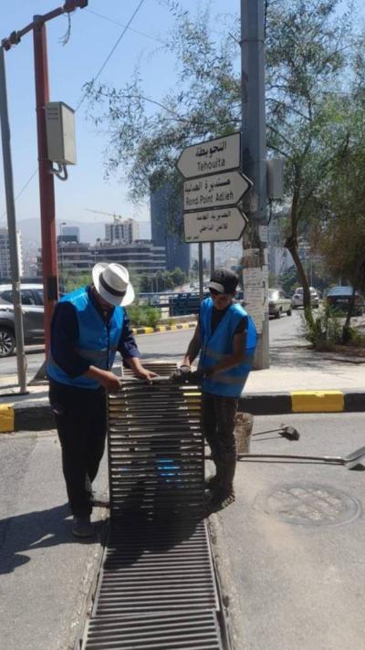 بلدية بيروت تستبق موسم الأمطار بتأهيل الأقنية والمجاري