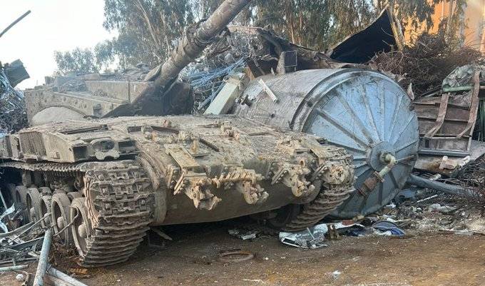 بالفيديو.. الشرطة الإسرائيلية تعثر على دبابة مسروقة في مجمع للخردة