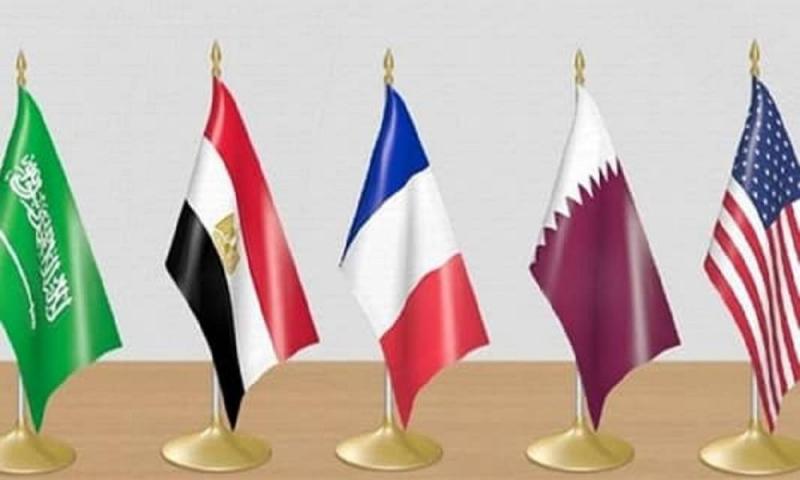 ما أبرز ما تناوله اجتماع المجموعة الخماسية؟
