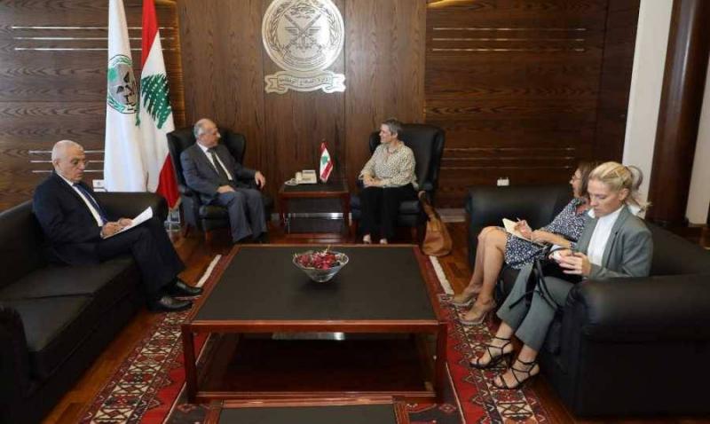 سفيرة الإتحاد الأوروبي تلتقي سليم: ملتزمون دعم لبنان