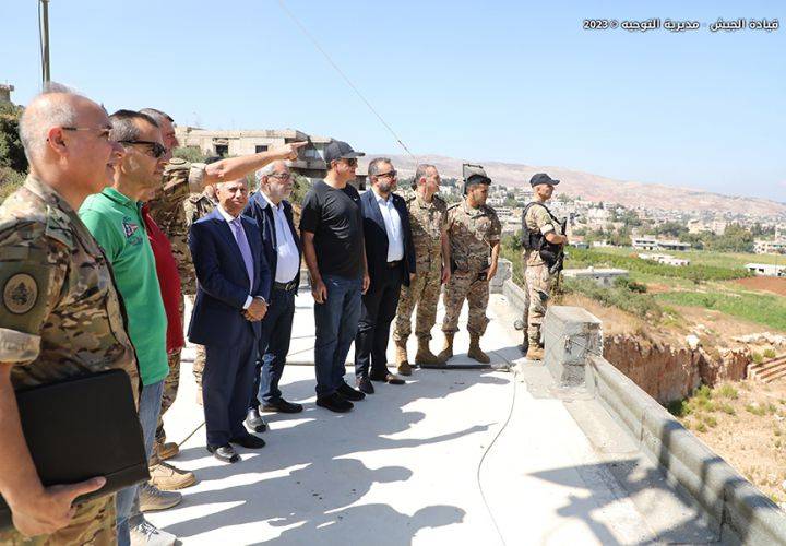 برلمانيون برفقة الجيش على الحدود الشمالية للبنان