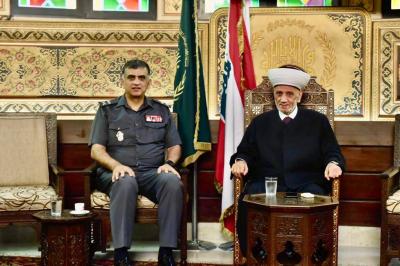 المفتي دريان يستقبل اللواء عثمان منوها بجهوده واستقامته