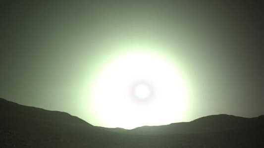 بالصورة - غروب الشمس من سطح المريخ