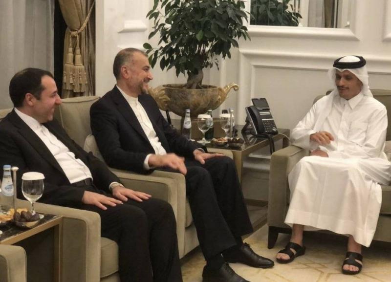 رئيس الوزراء القطري بحث وعبداللهيان التطورات في فلسطين