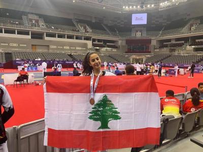 برونزية للاعبة إيلودي حجار من نادي 
