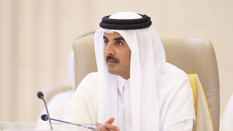 أمير قطر يتلقى اتصالاً هاتفيًا من الرئيس الإيراني