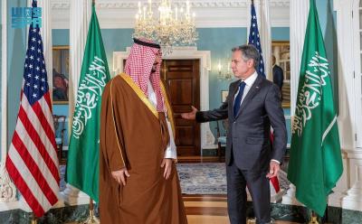 بلينكن ووزير الدفاع السعودي يناقشان الوضع في غزة