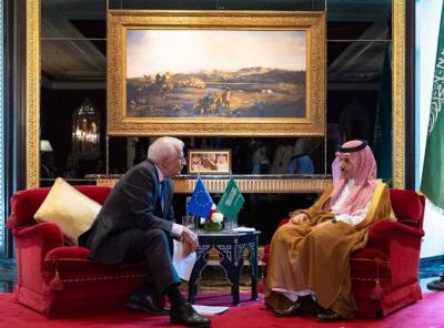 السعودية والإتحاد الأوروبي يبحثان تطورات الأوضاع في غزة