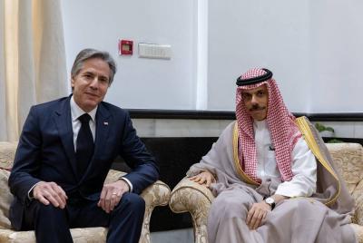 وزير الخارجية السعودي يبحث  ونظيره الأميركي هدنة غزة في اتصال هاتفي