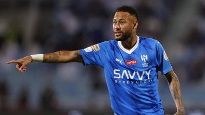 رد فعل نيمار بعد فوز الهلال على النصر في ديربي الرياض