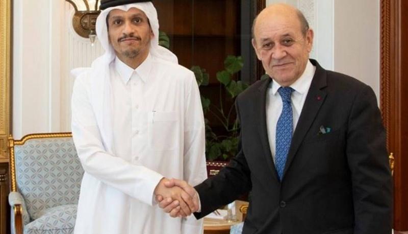 لودريان التقى وزير خارجية قطر: إرادة واحدة للعمل معاً دعماً للبنان