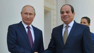 السيسي وبوتين: مواصلة التحرك لوقف إطلاق النار في غزة