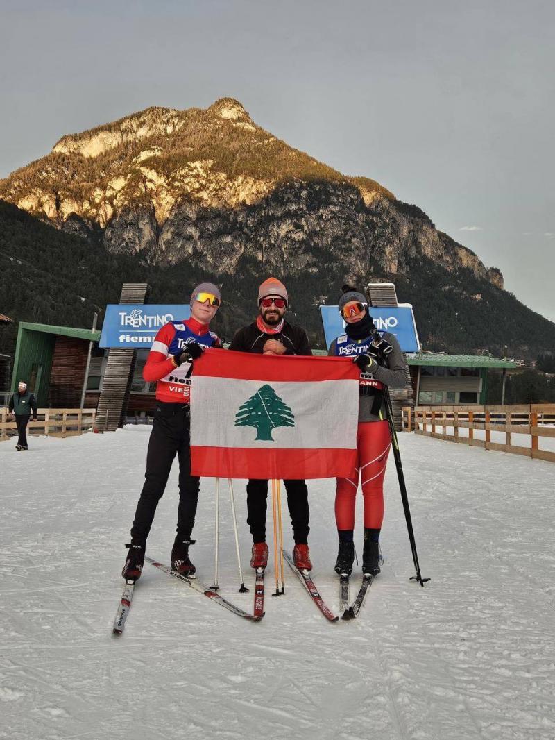 منتخب لبنان للناشئين في تزلج العمق الى إيطاليا