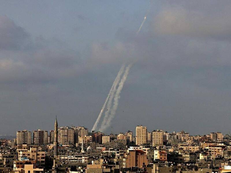 رشقات صاروخية على تل أبيب