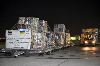 دعم إماراتي لأوكرانيا.. طائرات الإغاثة تحمل الدفء والطاقة للشتاء