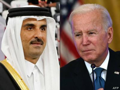 أمير قطر يبحث هاتفيا مع بايدن أحدث التطورات في غزة