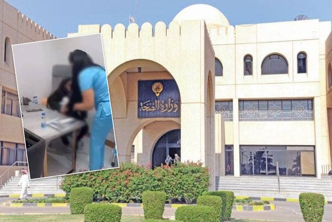 كويتية تصطحب طفلتها لإجراء عملية تجميل لها .. فيديو
