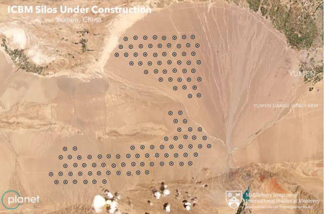 بالصور.. الصين تبني 119 منصة إطلاق صواريخ عابرة للقارات