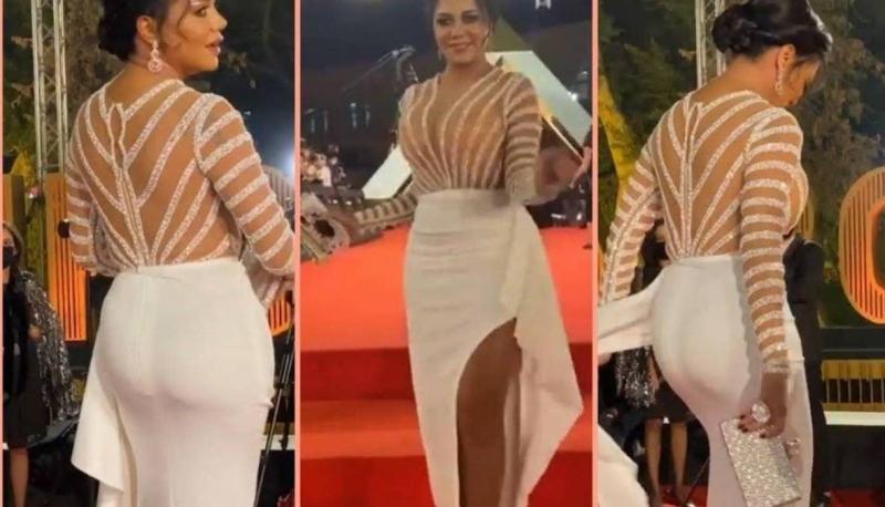 رانيا يوسف تعلق من جديد على صورتها مع رئيس نادي برشلونة