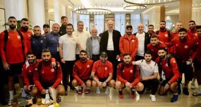 الوزير مولوي يزور منتخب لبنان داعمًا له ومشجّعًا للعبة