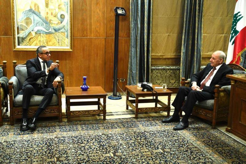 السفير المصري من عين التينة: موقف الخماسية 