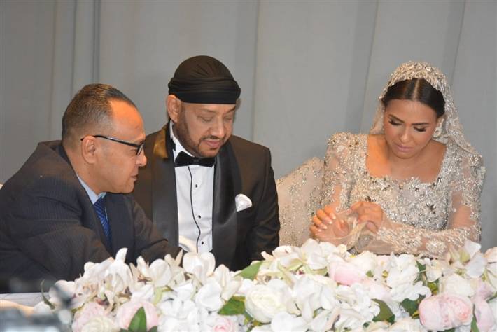 عصام كاريكا يحتفل بزفاف ابنته في حضور شيبة ودينا ومصطفى حجاج - فيديو