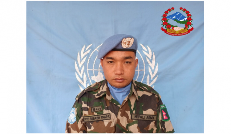 قنصلية النيبال تنعى جنديا في كتيبة بلادها ضمن 