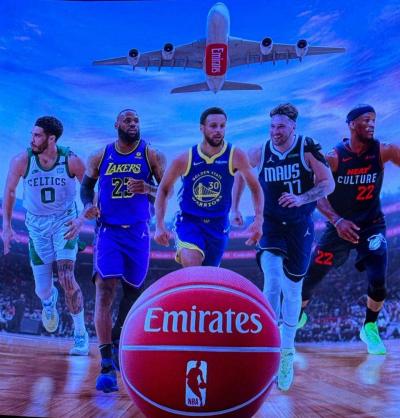 طيران الإمارات توقع اتفاقية شراكة مع الرابطة الوطنية لكرة السلة الأميركية NBA