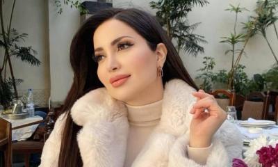 نسرين طافش بفستان الزفاف في كواليس 