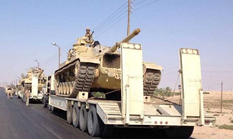 حقيقة توجه دبابات مصرية إلى سيناء