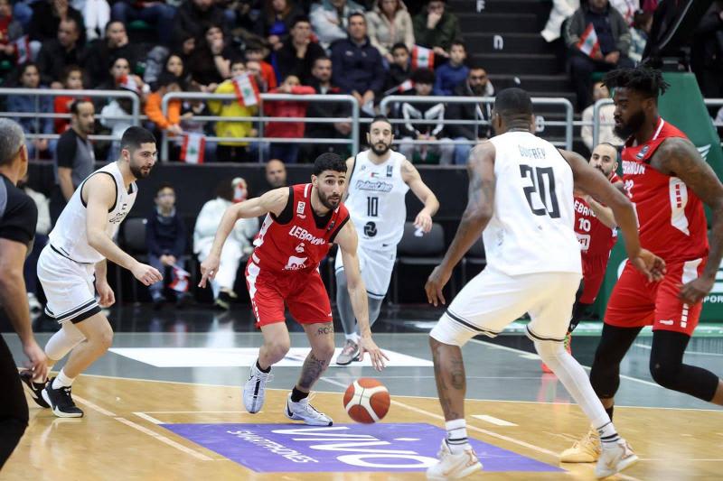 فوز ثانٍ للبنان في كأس بيروت لكرة السلة على حساب فلسطين بنتيجة (84-55)