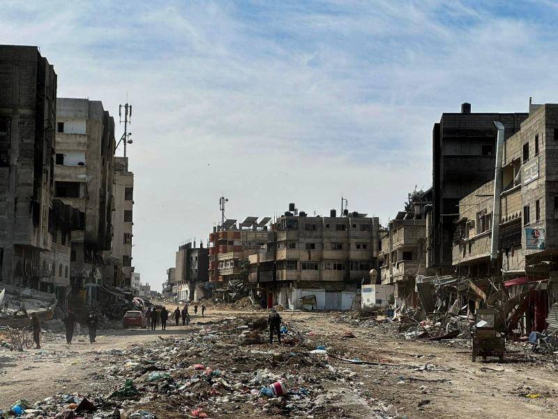 الوضع الإنساني في قطاع غزة الذي دمرته الحرب