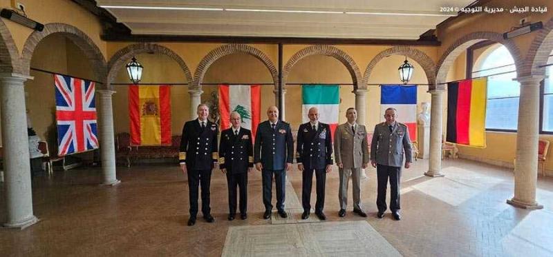اجتماع دولي لدعم الجيش اللبناني في إيطاليا