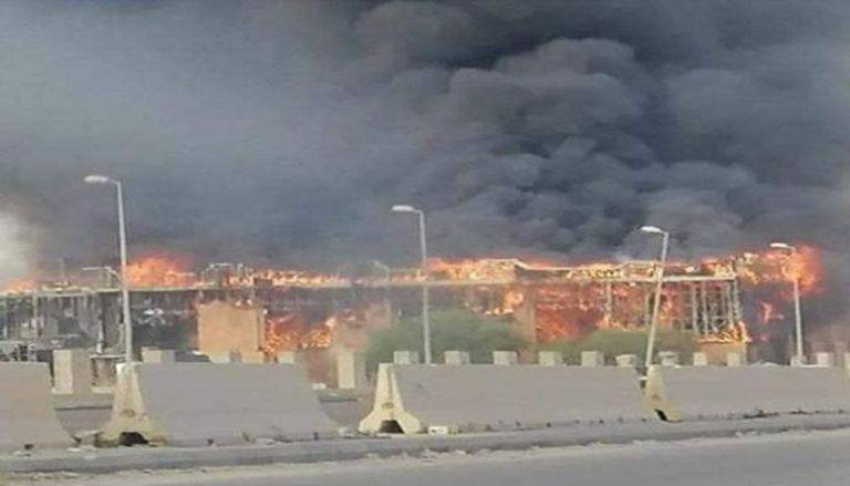 7 إصابات في حريق الكريمية في طرابلس