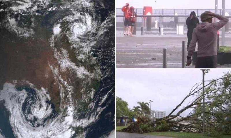700 شخص حوصروا بإعصار شمال أستراليا