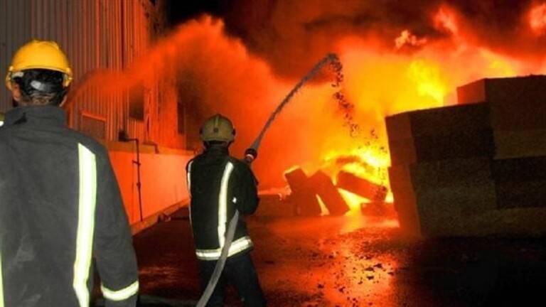 حريق في برج سكني بمحافظة بورسعيد المصرية